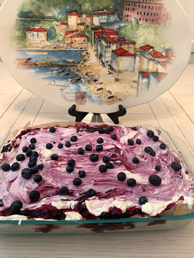 Blueberry Cheesecake (no bake)