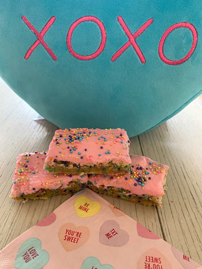 Sugar Cookie Confetti Bars